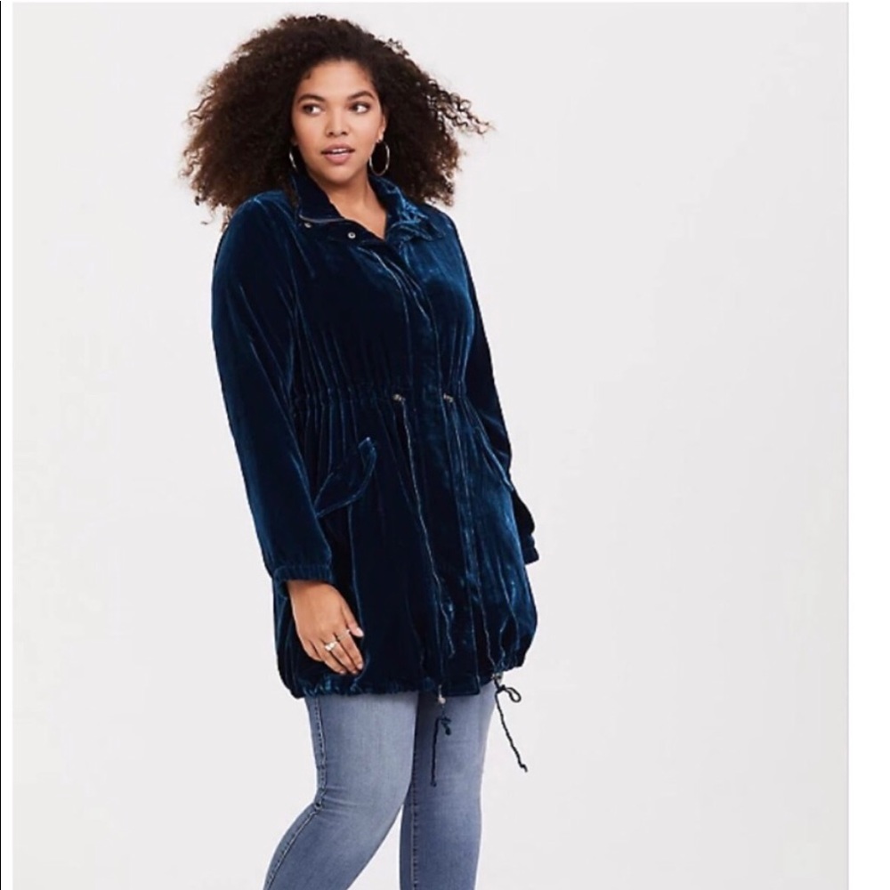 Velvet Blue Anorak Jacket